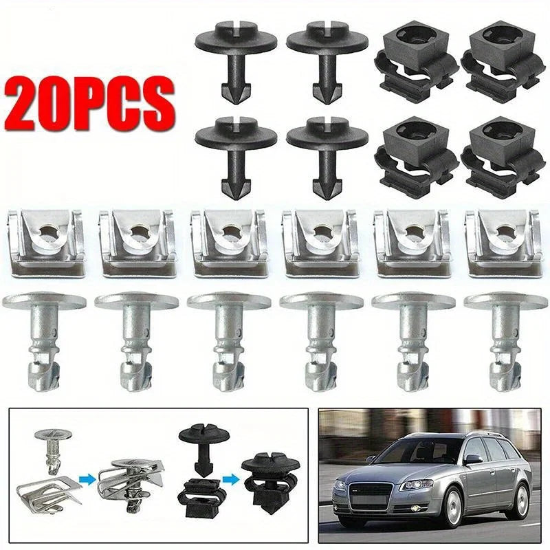 Engine Hood Floor Panel Lower Cover Clamp Screw Accessory Auto Panel Clamp Qme