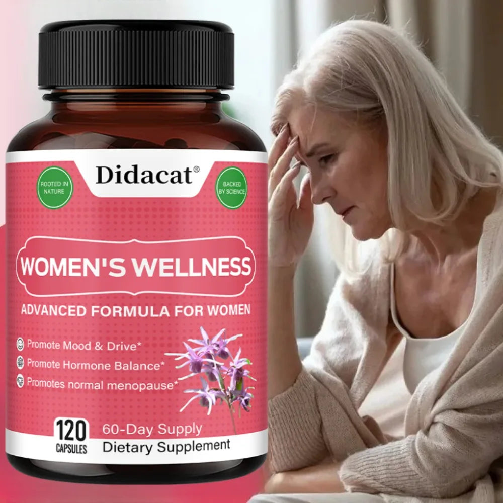 Women's Maca Capsules – Hormonal Balance & Mood Support Women's Wellness Supplement Qst