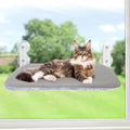 Cat Window Hammock | Suction Cups & Metal Frame – Qme Cat Window Hammock Qme GRAY L
