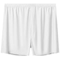 Men's Lightweight Loose Summer Shorts – Soft Elastic Waist Men's Casual Shorts Qme White 2XL