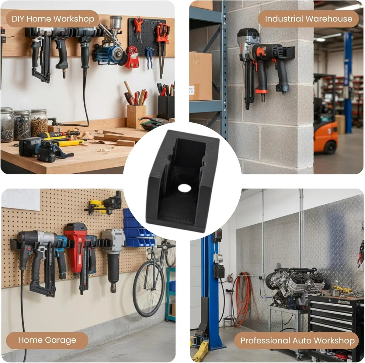 Heavy Duty Universal Pneumatic Air Tool Holder Wall Hanger Tool Hanger Organizer Qme