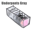 Non-Woven Clothing Storage Organizer Box | Drawer Divider Clothing Drawer Organizer Qme Underpants-Gray
