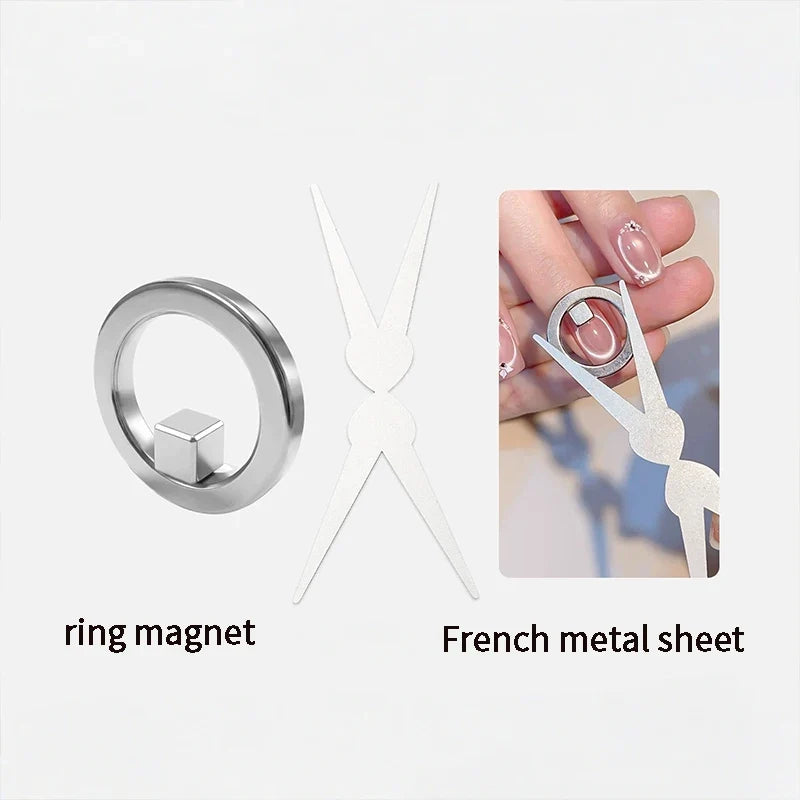 Qme Ring Magnet Cat Eye Nail Art Tool – 3-Second Effect Nail Art Magnet Qme 2 PCS