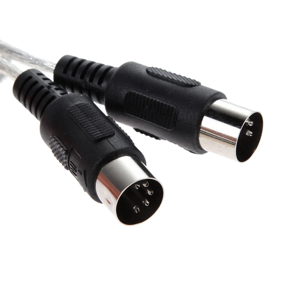 USB MIDI Cable Converter – Keyboard & Synthesizer Interface MIDI Cable Converter Qme