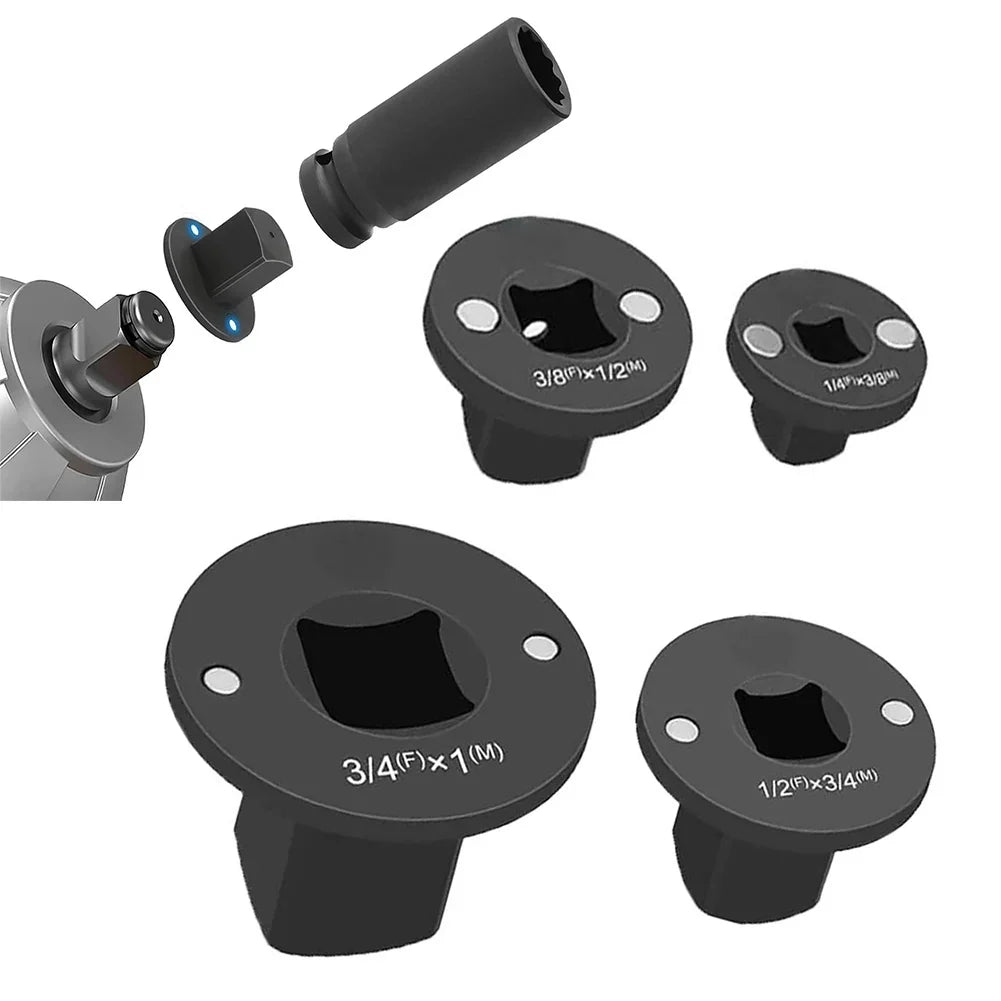 Low Profile Impact Driver Socket Adapter Set – Professional Steel Socket Adapter Set Qme