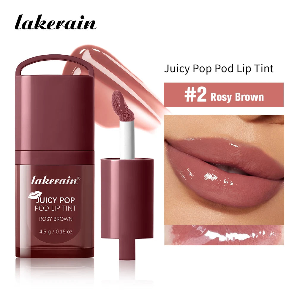 Lakerain Juicy Lip Gloss – Mirror Glaze Hydrating Watermelon Oil Lip Gloss Qst 02