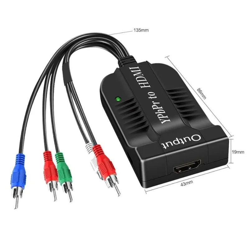 AV S-Video to HDMI Converter 1080P CVBS Audio Adapter Cable Video Signal Converter Qme