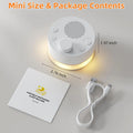White Noise Machine 24 Sounds, Night Light & Timer – Baby Adults White Noise Machine Qst White