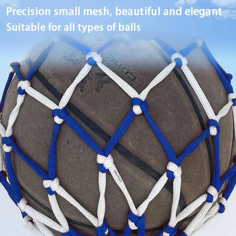 Nylon Mesh Ball Net Bag – Portable Drawstring Sports Pouch Sports Ball Bag Qst