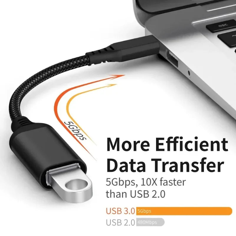 USB-C OTG Adapter for Samsung S20, Xiaomi & Huawei | Qme USB-C OTG Adapter Qme