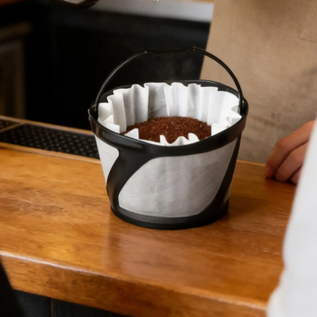 Reusable Stainless Steel Mesh Coffee Filter – Paperless Basket Coffee Filter Qme