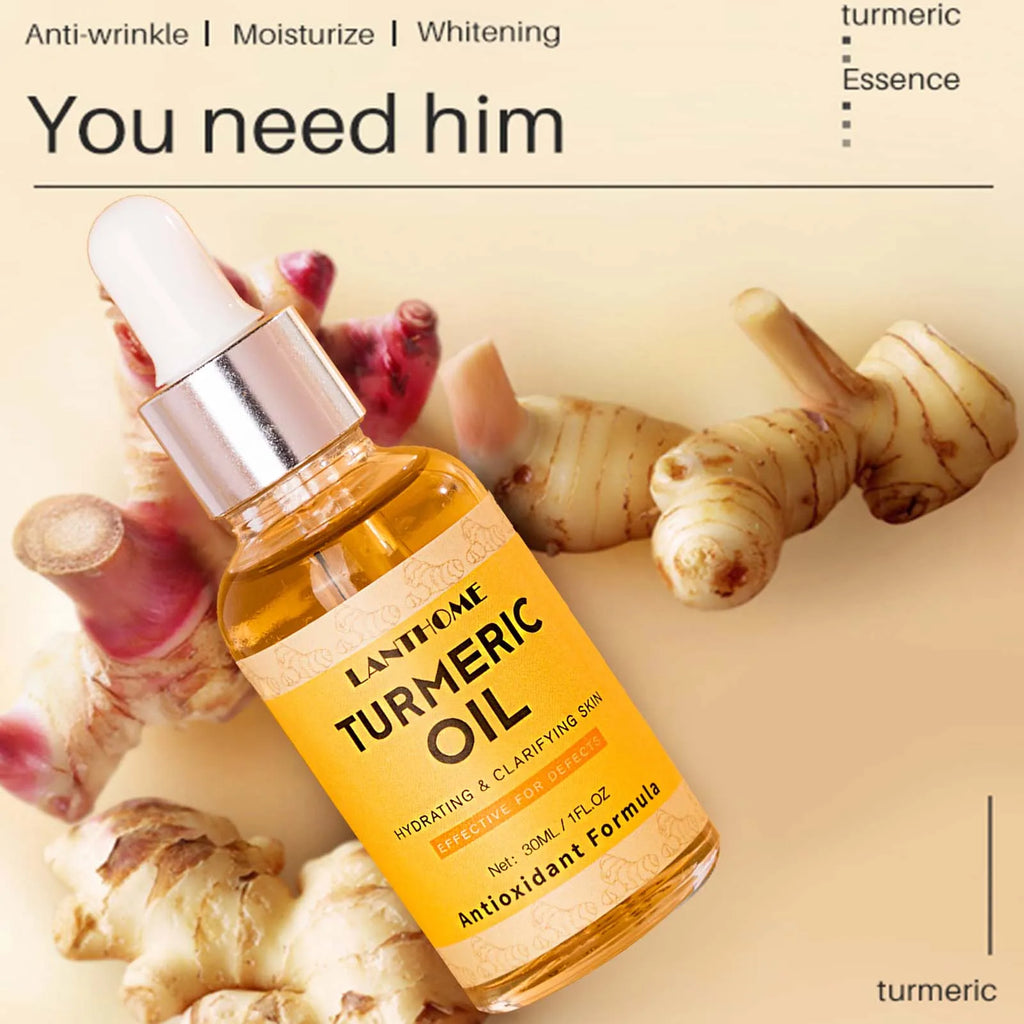 Turmeric Oil Facial Serum – Deep Moisture & Brightening 30ml Facial Oil Serum Qme