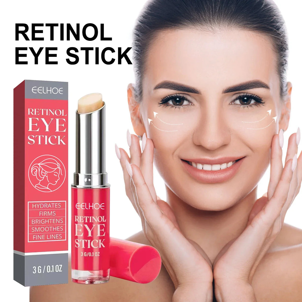 Retinol Eye Cream Stick – Brighten, Firm & Smooth Under Eyes Retinol Eye Cream Qme Default Title