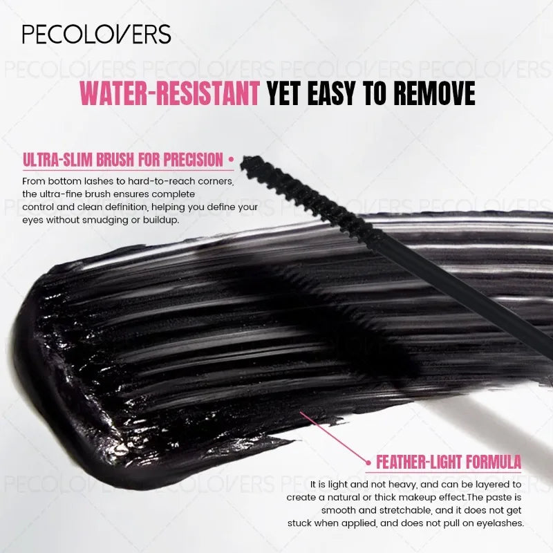 Qme Waterproof Tube Mascara – Thick Natural Black Lashes Tube Mascara Qme