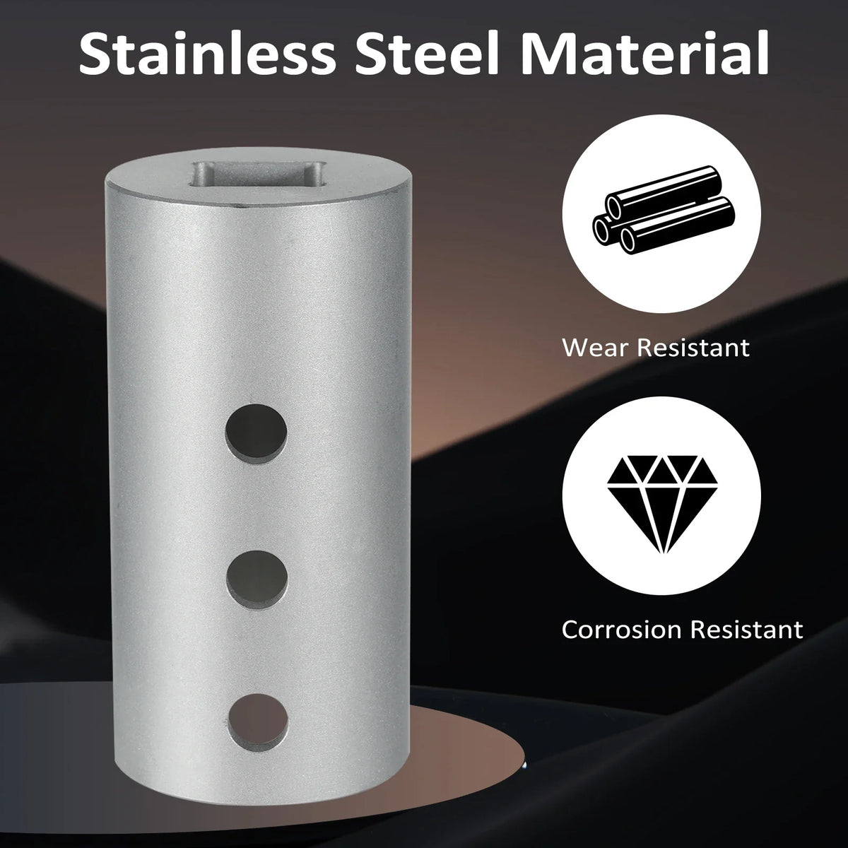 Stainless Steel Trailer Jack Drill Adapter – 1/2" Socket Bit Trailer Jack Adapter Qme