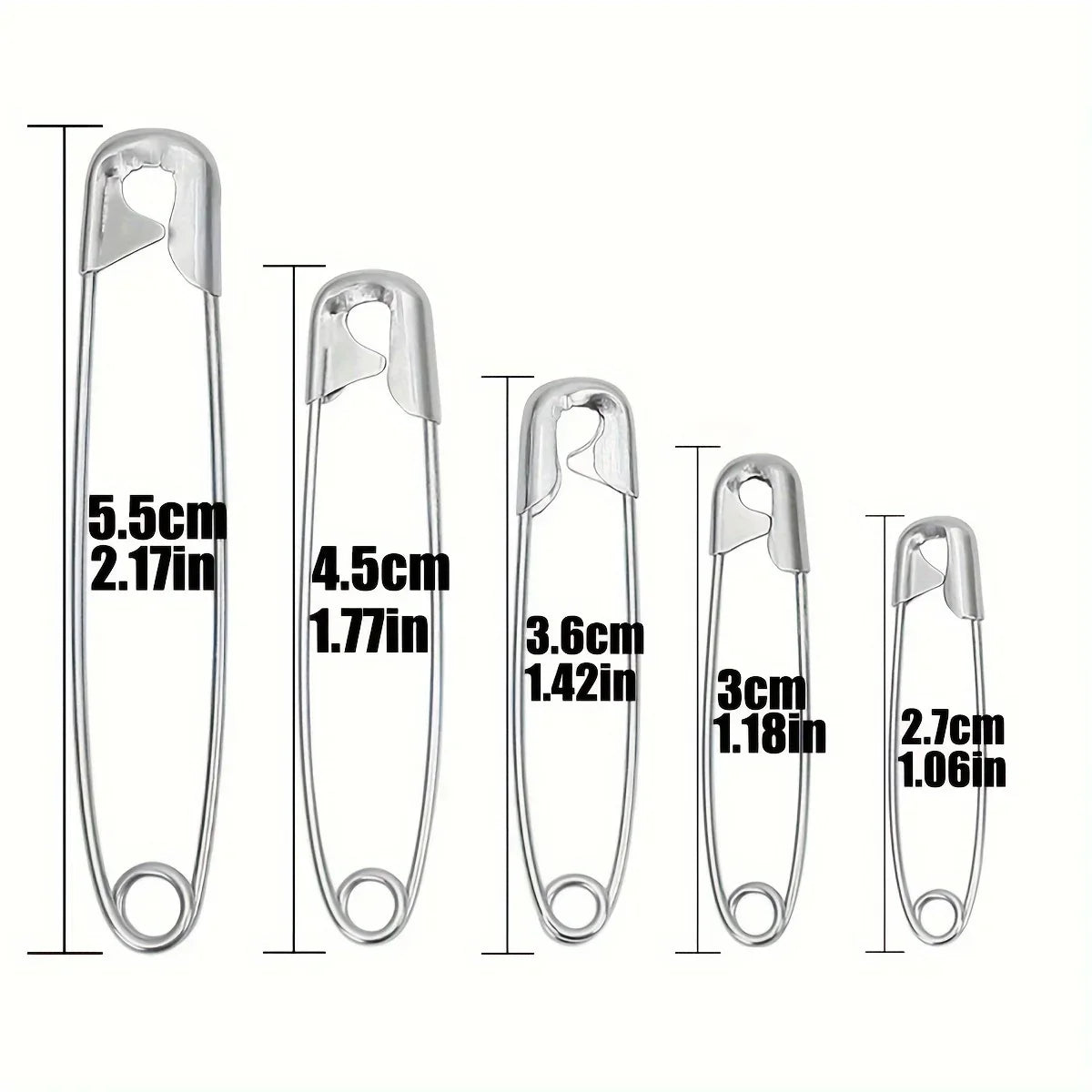 Safety Pins Set – DIY Sewing & Craft Supplies | 4 Colors Safety Pins Set Qme