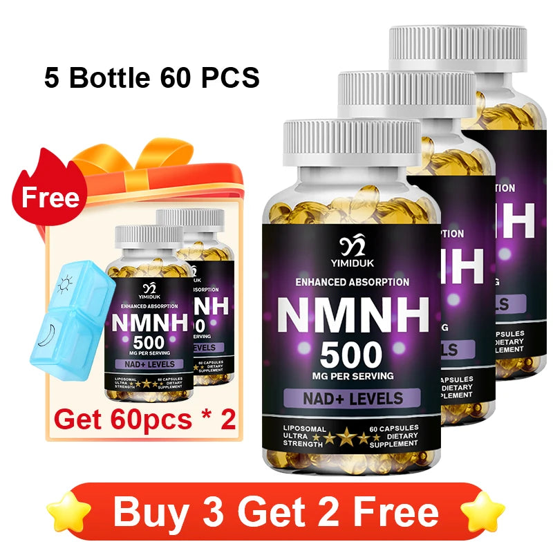 YIMIDUK NMNH 500mg Sublingual NAD+ Booster Supplement NAD+ Supplement Qst 5x60pcs Best Offers