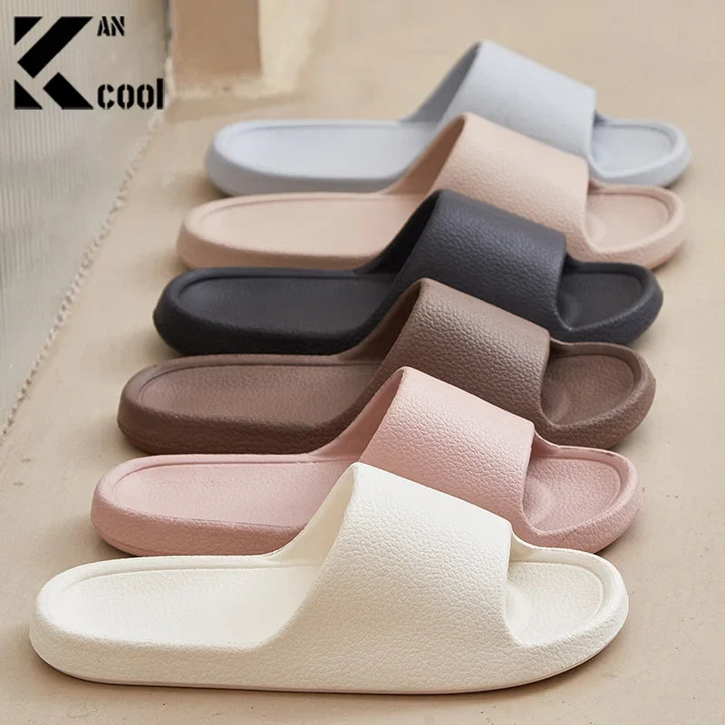 Women's Lightweight EVA Flat Sandals & House Slippers Flat Slide Slippers Qme