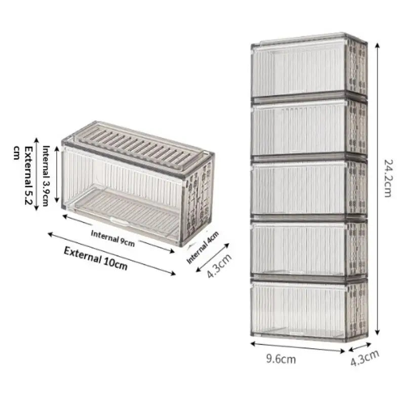 8-Compartment Wall-Mounted Acrylic Toy Car Display Rack Model Car Display Rack Qme