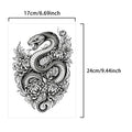 Japanese Snake Chrysanthemum Temporary Tattoo Sticker Temporary Tattoo Sticker Qme HY-062
