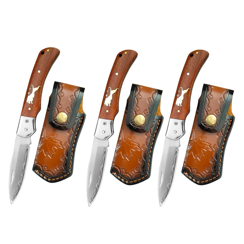 VG10 Damascus Steel Folding Paring Knife – Wood Handle Folding Paring Knife Qst Folding Knife 3AT