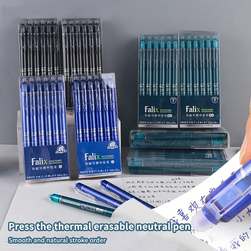 Erasable Gel Press Ballpoint Pens – School & Office Stationery Erasable Gel Pen Qme