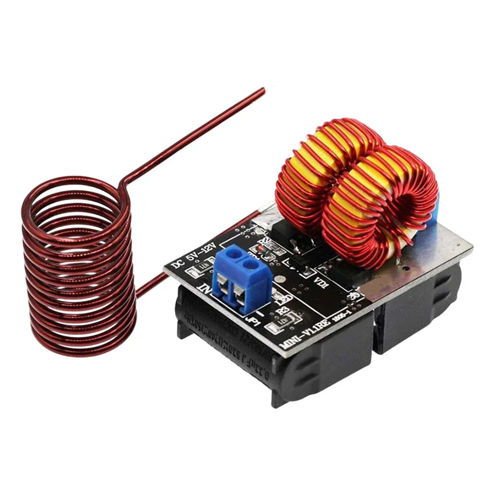 120W Mini ZVS Induction Heating Board DC 5-120V Driver Induction Heating Module Qme