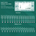 Nailpop Curved Square Nail Dual Forms – 15 Sizes, 240pcs Nail Dual Forms Qme Short Coffin-240pcs