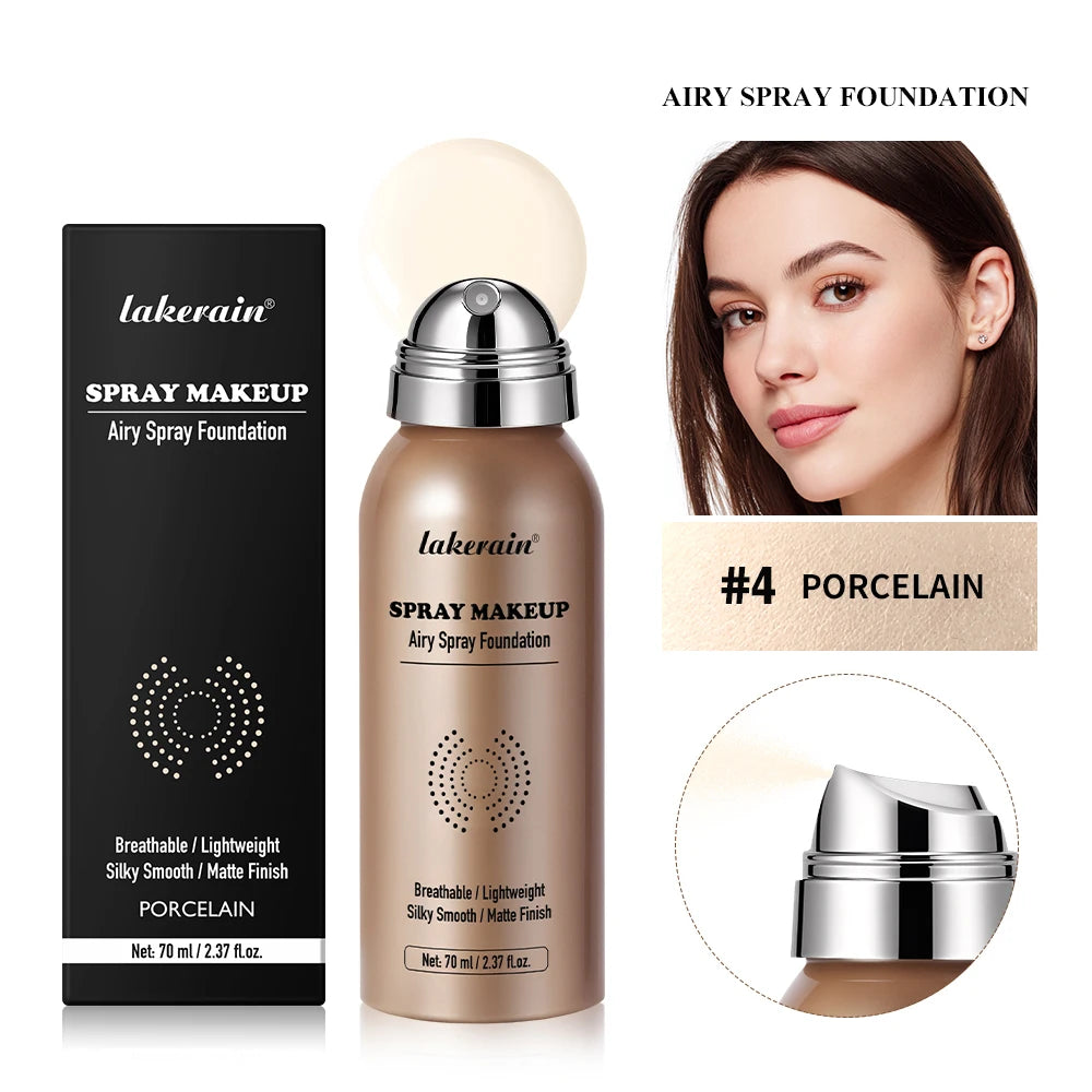 Lightweight Breathable Foundation Spray – Matte, Waterproof Foundation Spray Qst 04
