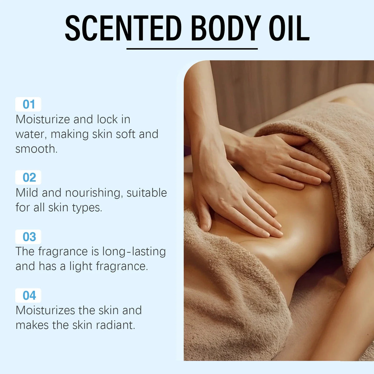 Caramel Vanilla Body Massage Oil – Moisturizing & Nourishing Body Massage Oil Qme