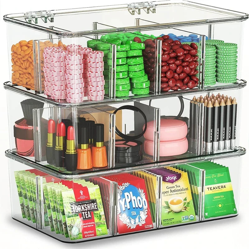 Clear Compartment Coffee Pod Organizer & Display Box | PVC Coffee Pod Organizer Qme