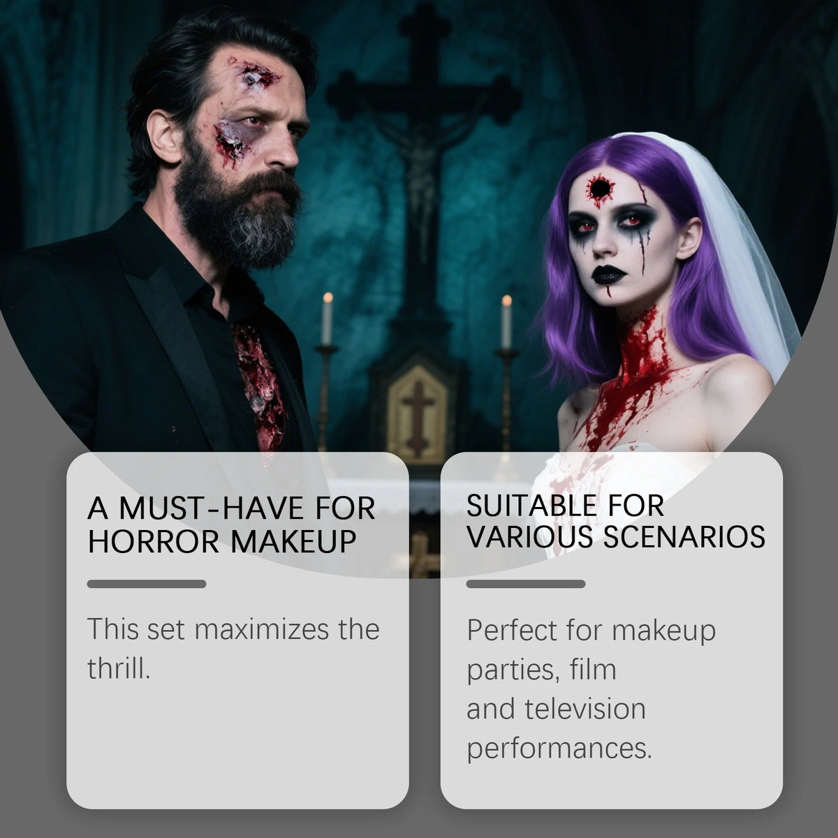 Halloween Fake Blood Set – Special Effects Body Paint Makeup Special Effects Makeup Qst