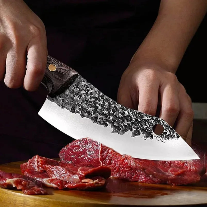 Hand Forged Chef Knife – Stainless Steel Boning & Cleaver Blade Chef Kitchen Knife Qst