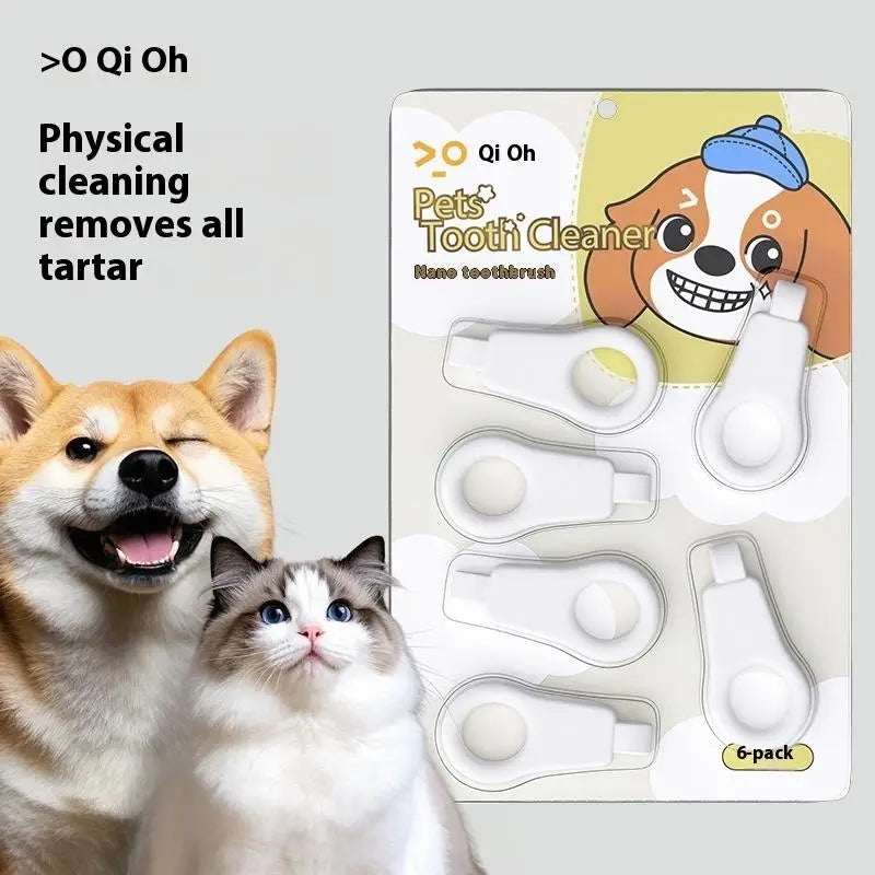 Pet Nano Dental Wipes – Dog & Cat Teeth Cleaning 3/6 Pcs Pet Dental Wipes Qst