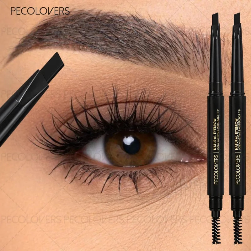 Double-Ended Waterproof Eyebrow Pencil – Fills & Defines Brows Eyebrow Pencil Qme