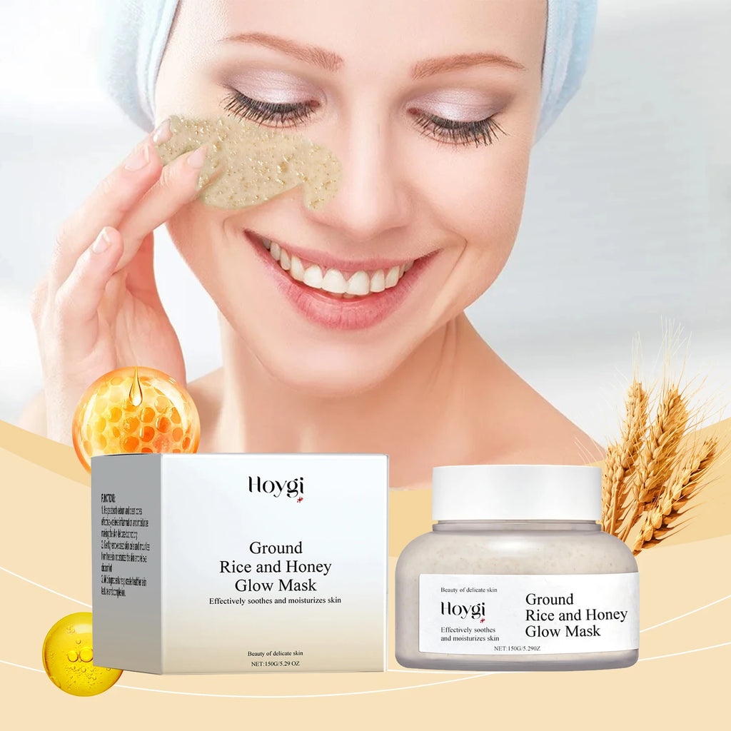 Hoygi Rice Raw Pulp Face Mask – Hydrating & Brightening Hydrating Face Mask Qst