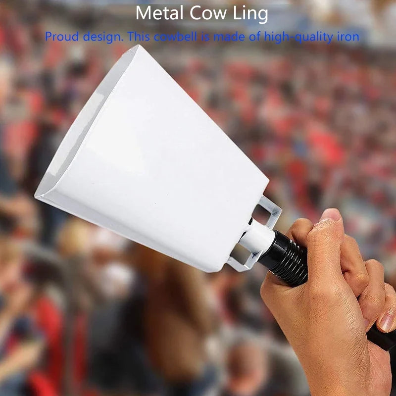 Iron Cowbell with Handle – Sports Cheering Noise Maker Sports Noise Maker Qme