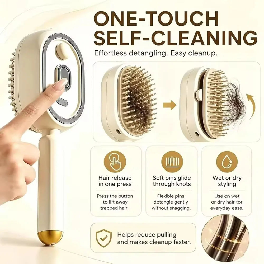 Vilnason Electric Spray Hair Brush – Anti-Frizz Mist Comb Electric Hair Brush Qst