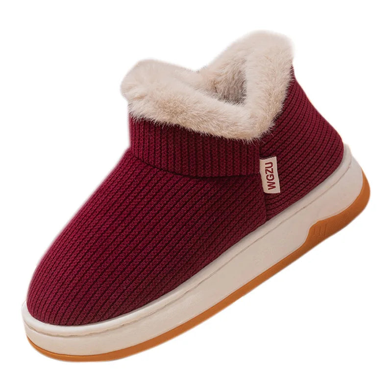 Women's Plush Faux Fur Winter House Slippers – Cozy Indoor Shoes Indoor House Slippers Qst