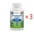 Fearathe Magnesium Citrate Capsules – Highly Absorbable Mineral Supplement Qst 60 count-3 bottle
