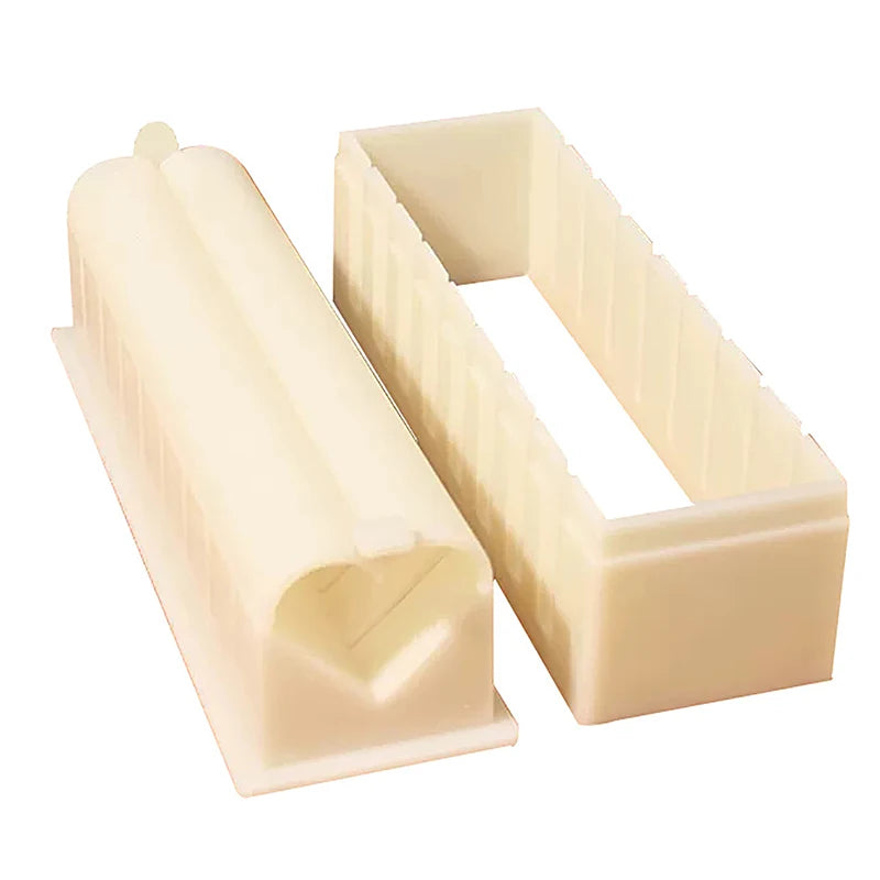 3-Piece Sushi Mold Set – Heart, Round & Square Kimbap Maker Sushi Mold Set Qst