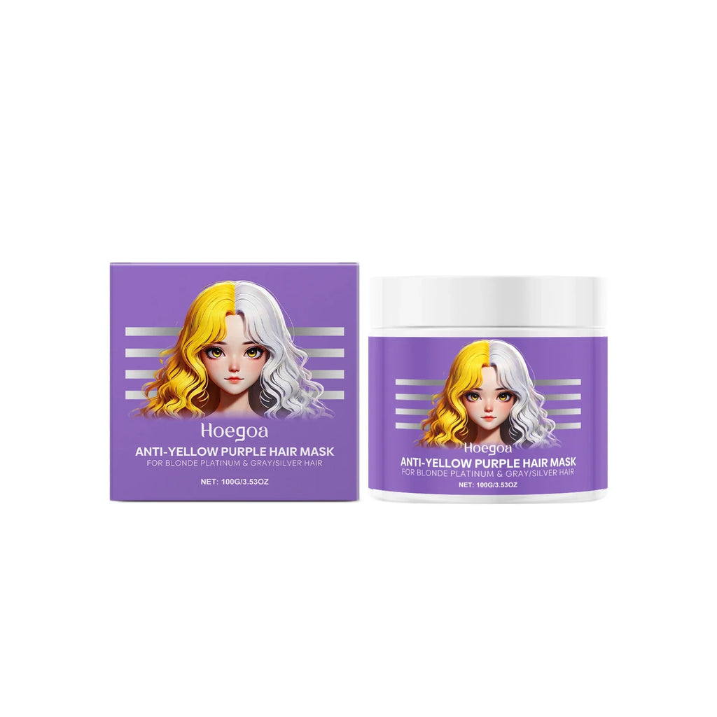 Qme Purple Hair Mask – Anti-Yellow, Deep Nourishing & Frizz Control Purple Hair Mask Qme