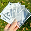 Transparent Self-Adhesive PVC Paper – DIY Crafts, 20 Sheets Adhesive Craft Paper Qme 20PCS Random style