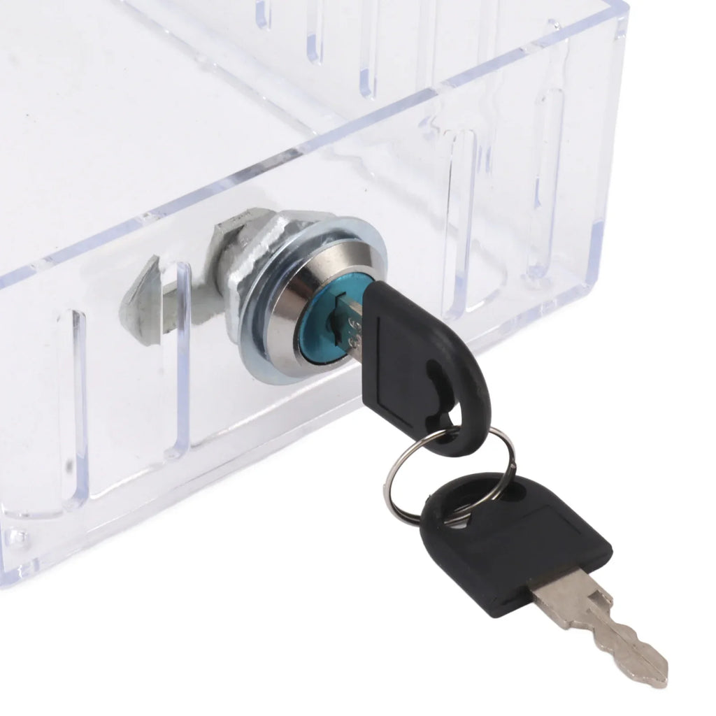 Universal Thermostat Lock Box – Clear Acrylic Cover & Key Guard Thermostat Lock Box Qme
