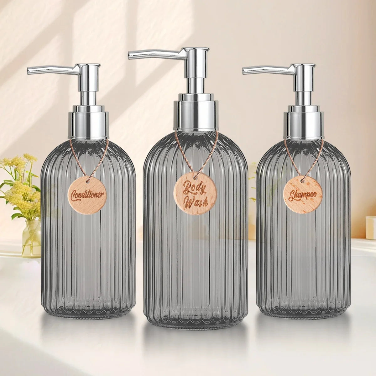 Shower Dispenser Bottles – Shampoo, Conditioner & Body Wash Shower Dispenser Bottles Qme