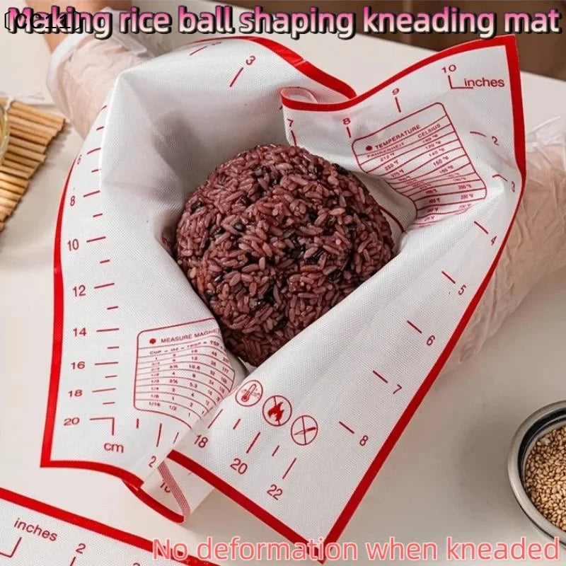 Silicone Baking Mat – Non-Stick Pastry Rolling & Kneading Pad Silicone Baking Mat Qme
