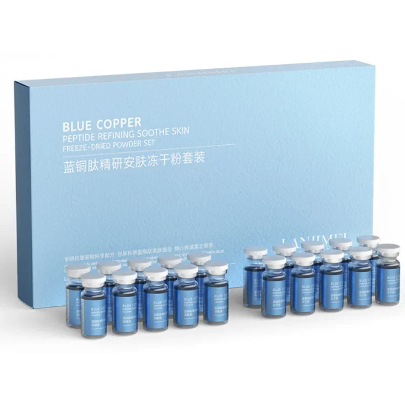 Blue Copper Peptide Freeze-Dried Powder – Firms, Brightens & Lifts Peptide Skin Serum Qme