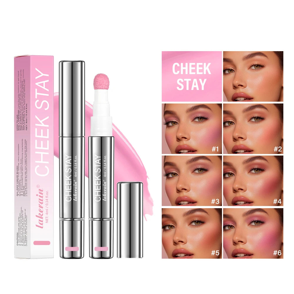 Lakerain Liquid Blush Pen – Sponge Tip, Long-Lasting Blush Liquid Blush Pen Qst