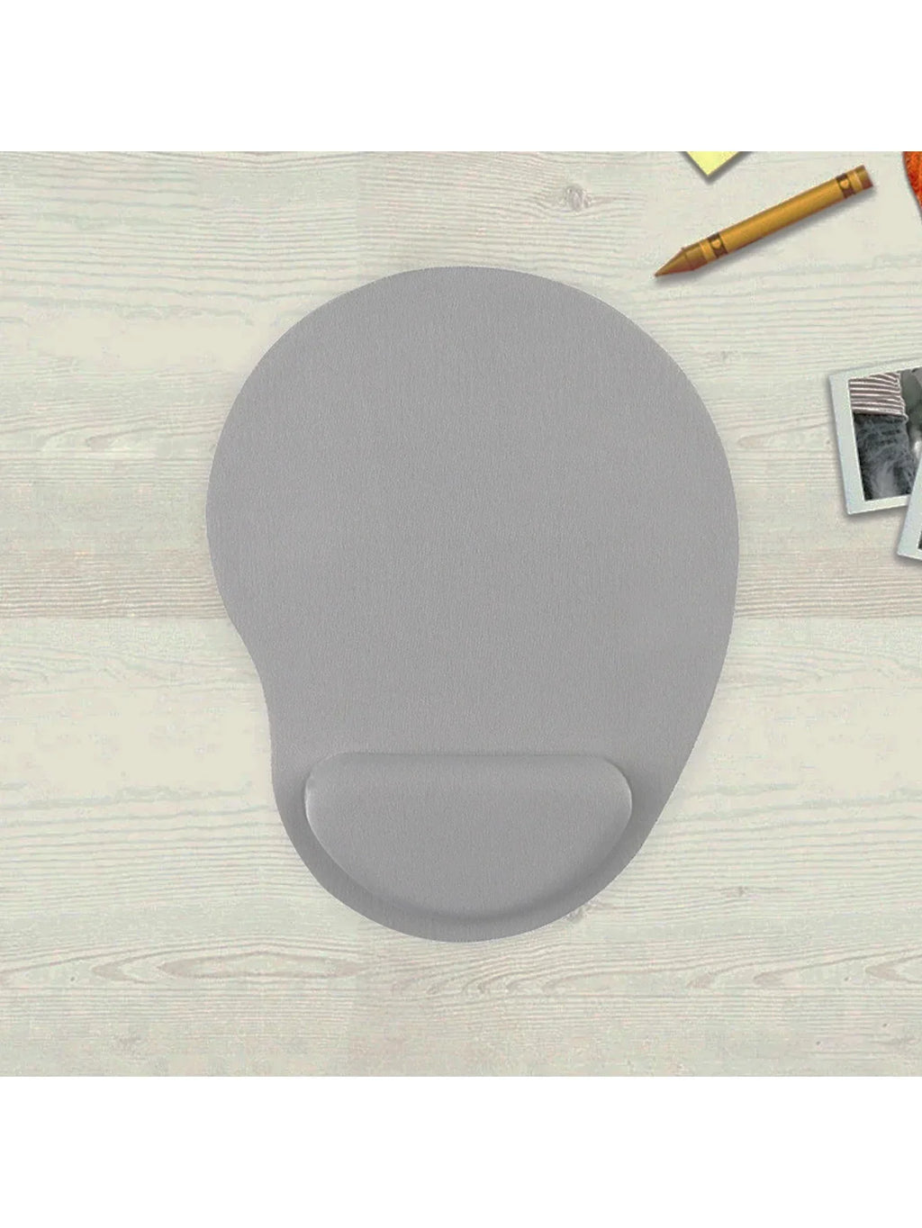 EVA Wrist Rest Mouse Pad – Soft, Non-Slip Ergonomic Support Wrist Rest Mouse Pad Qme GRAY