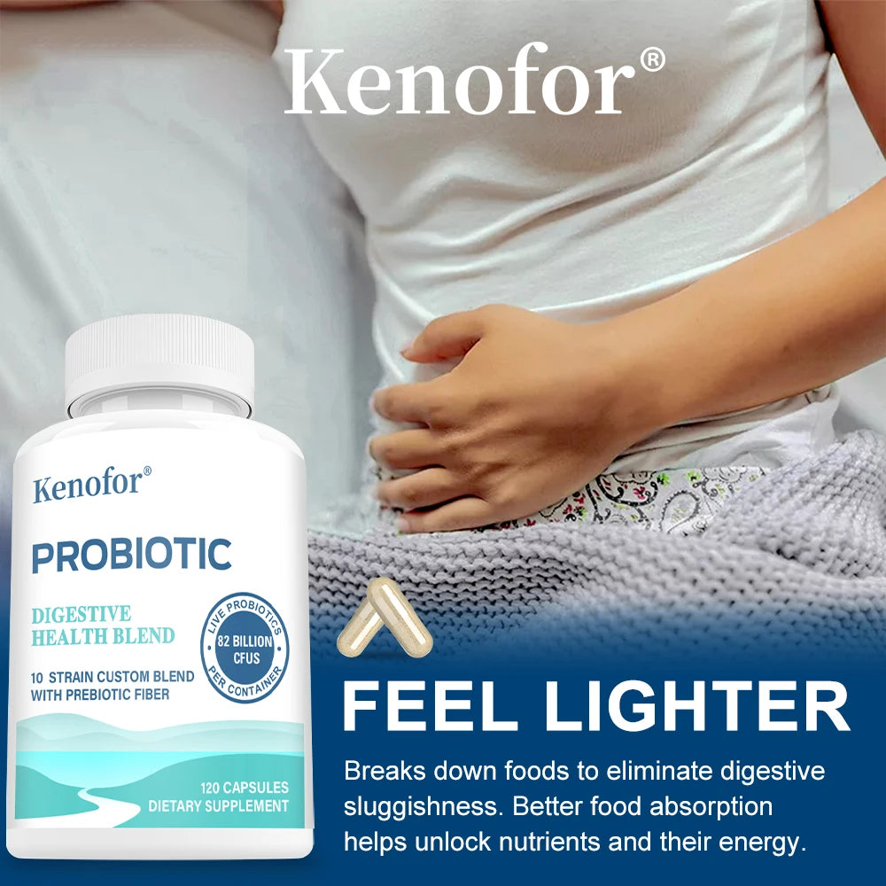7.25 Billion CFU Probiotic Capsules | Fruit & Veggie Blend 60ct Probiotic Supplement Qst